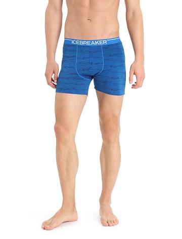 Men's Icebreaker Merino Anatomica Boxers Underwear Lazurite / Midnight Navy | CA 1637JPQJ